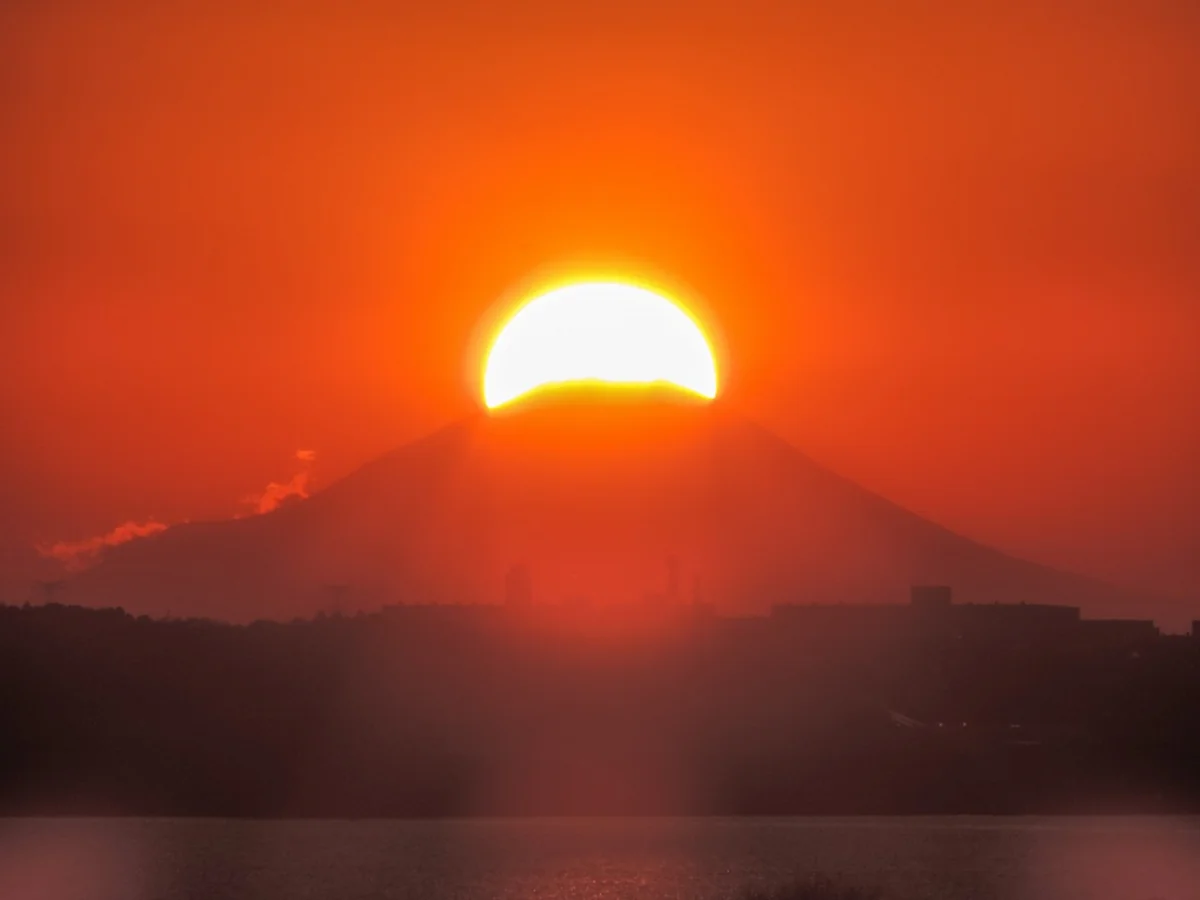 投稿写真：2023年初ダイヤモンド富士