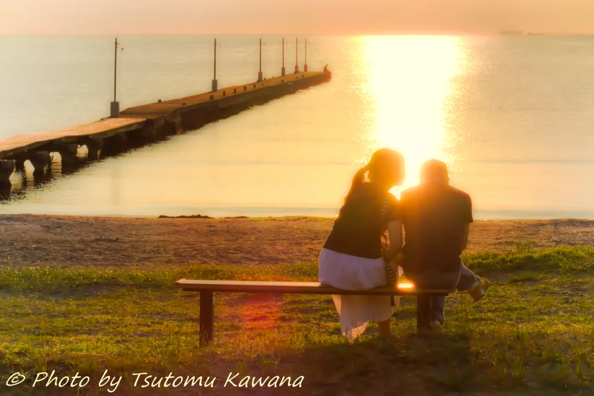 投稿写真：黄昏に輝く二人♪