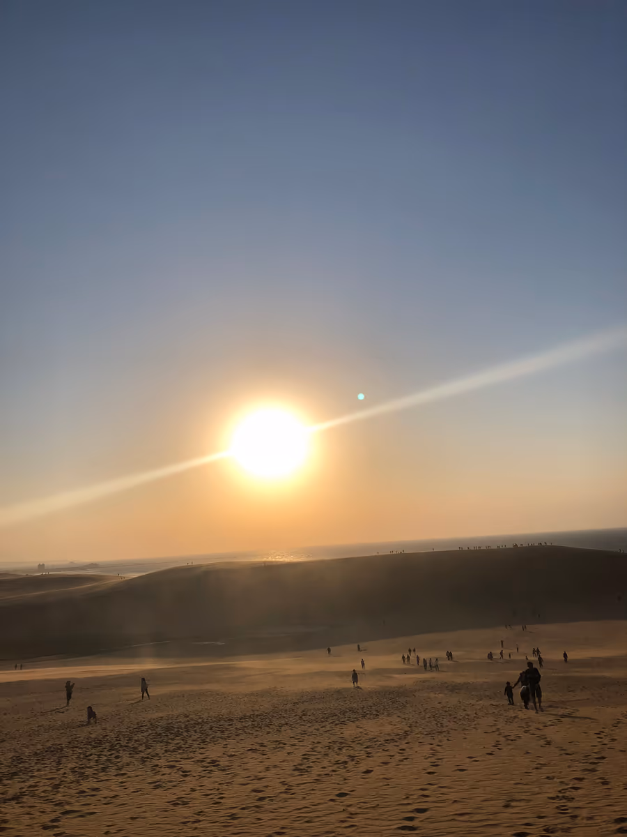 投稿写真：鳥取砂丘と夕陽