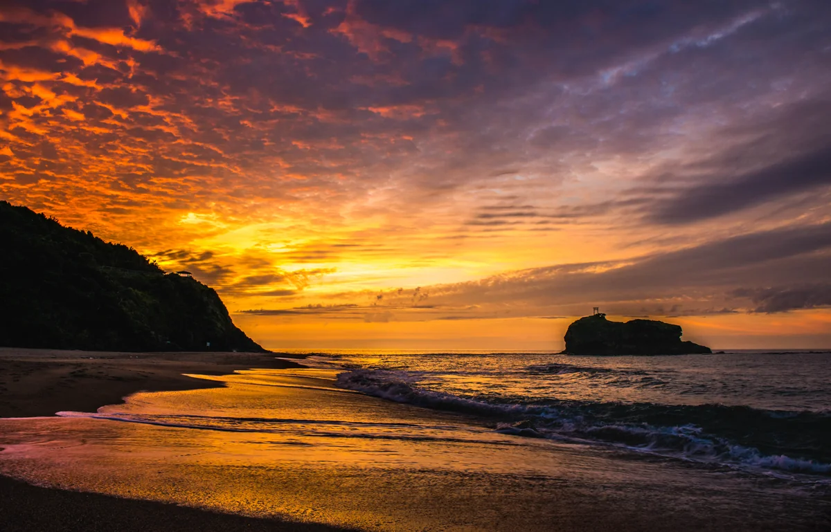 投稿写真：白兎海岸の夕日