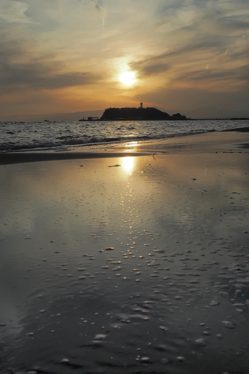 投稿写真：夕暮れ時の江ノ島