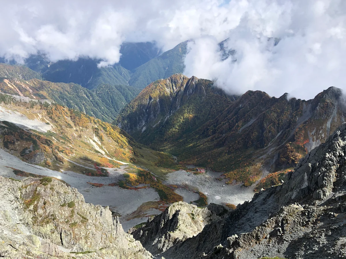 投稿写真：錦秋の涸沢カール〜奥穂高岳より〜