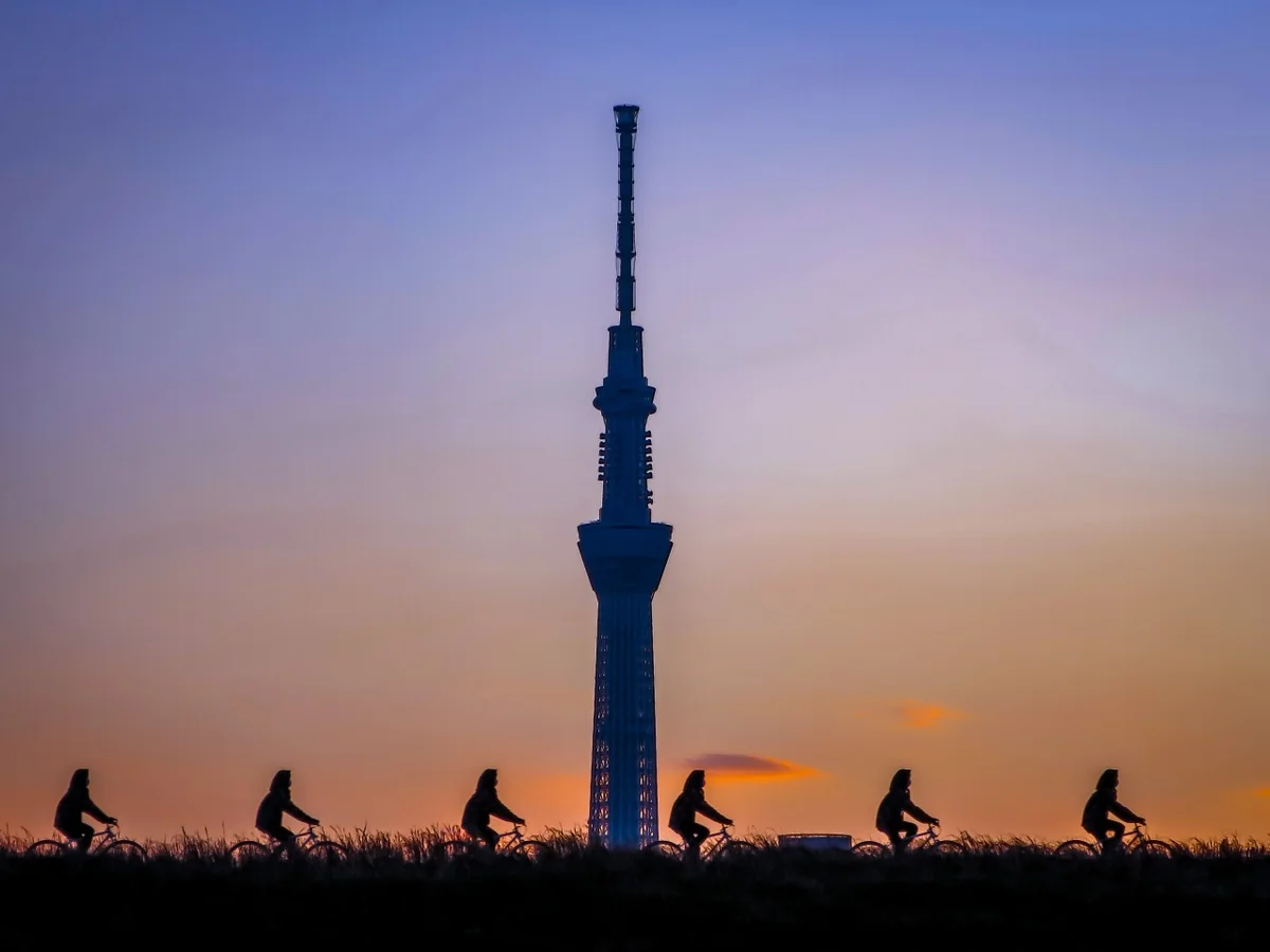 投稿写真：夕焼けシルエット