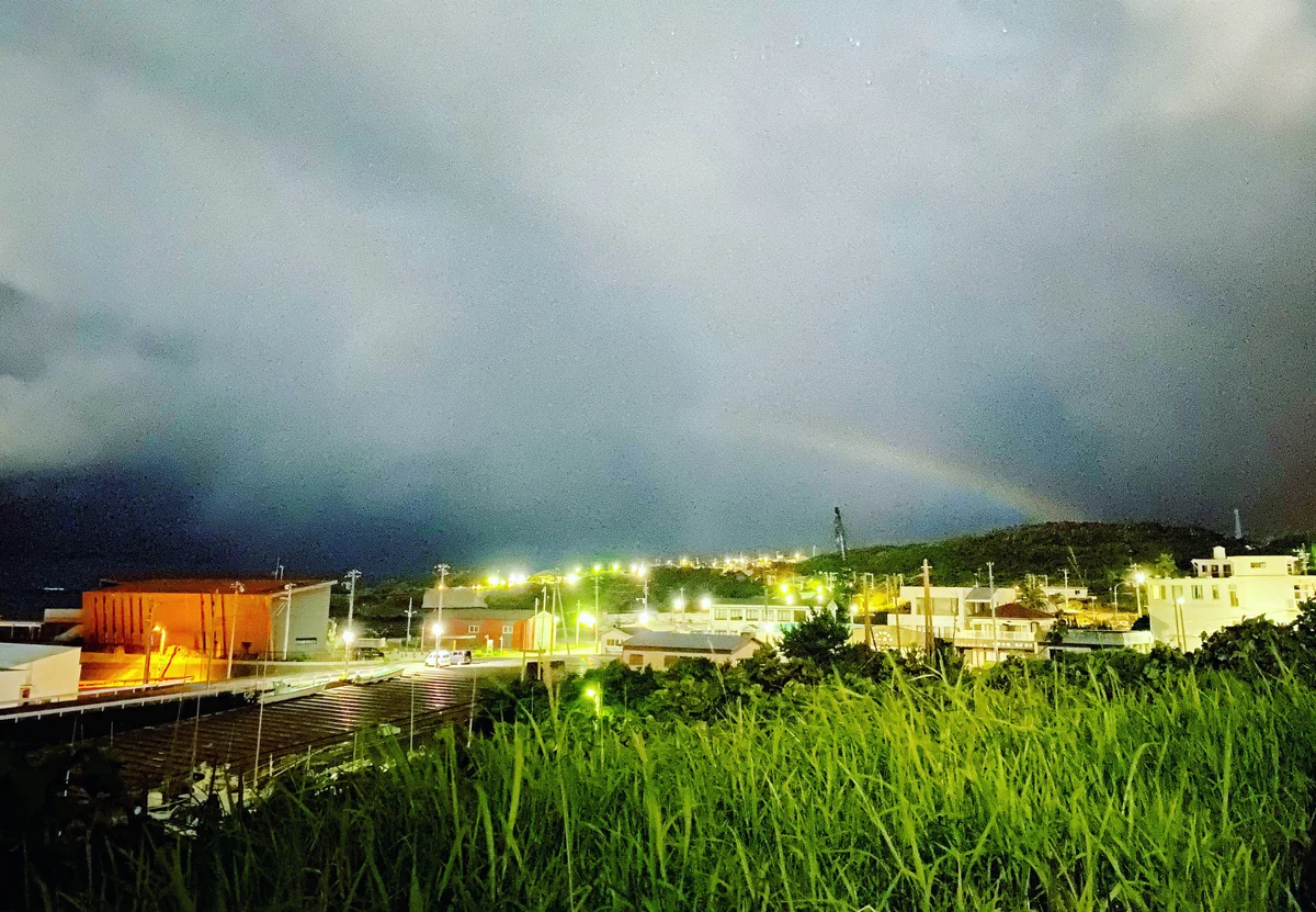 投稿写真：夜の虹