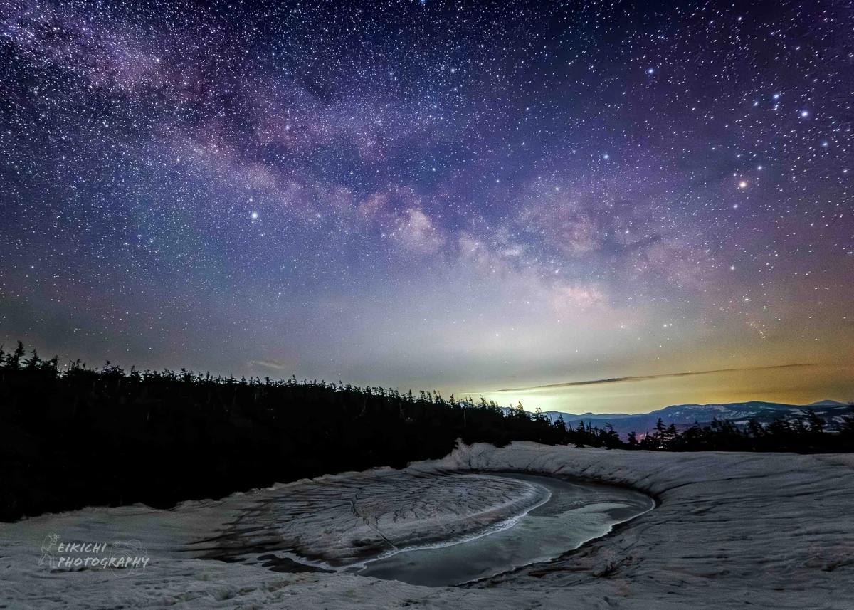 投稿写真：銀河とドラゴンアイ