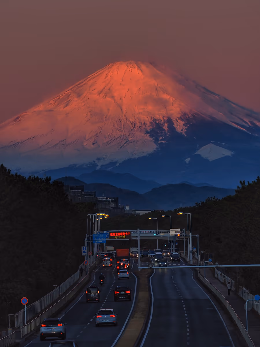 投稿写真：茅ヶ崎の紅富士