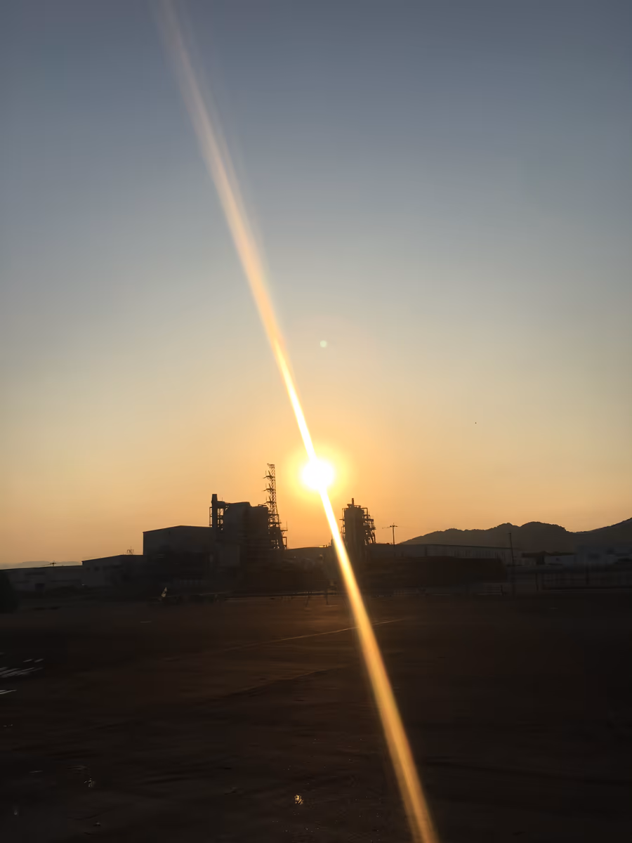 投稿写真：夕陽の光の帯
