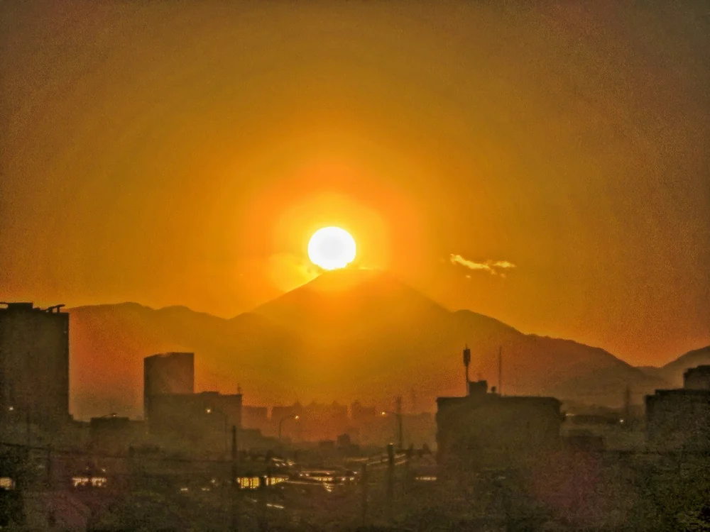 投稿写真：ダイヤモンド富士の始まり