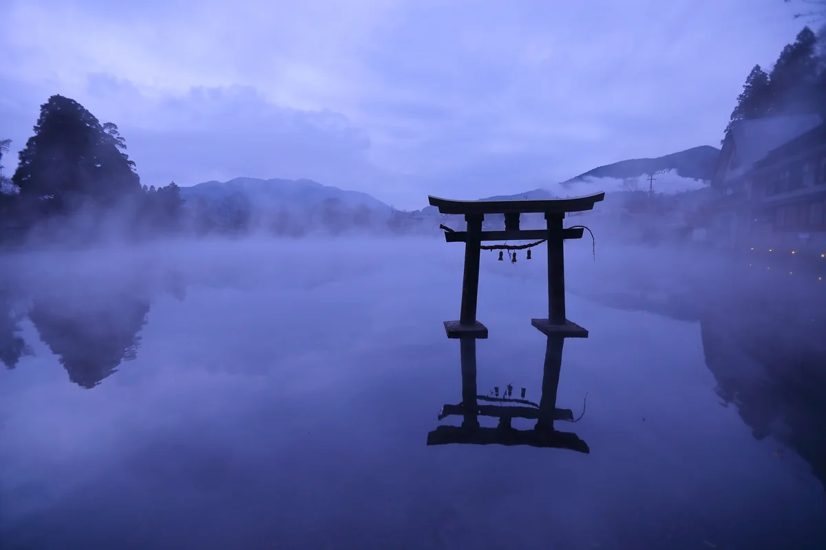 投稿写真：朝霧の金鱗湖