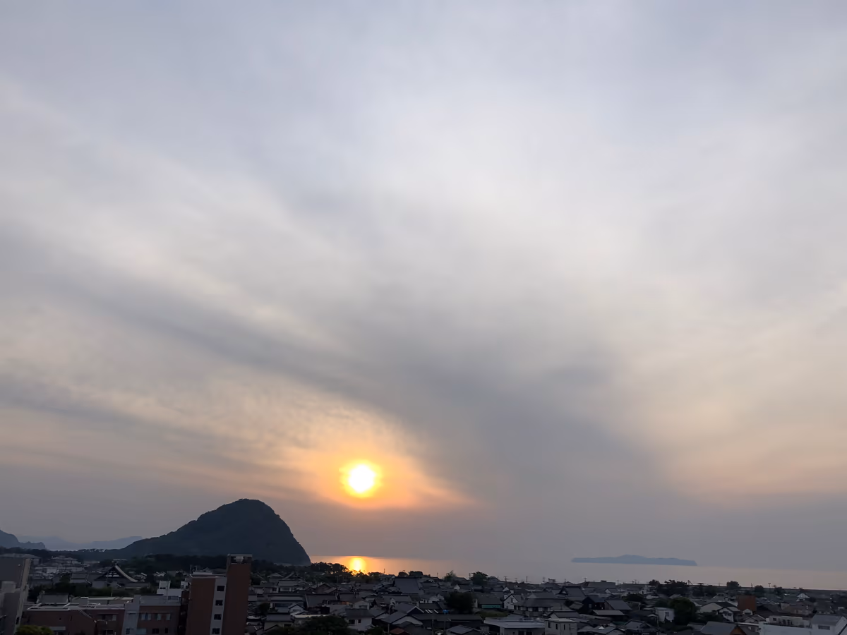 投稿写真：萩城跡の夕日