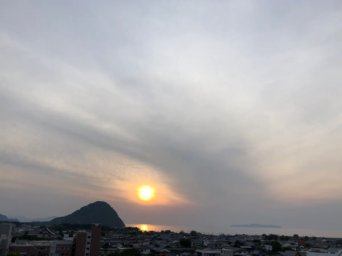 投稿写真：萩城跡の夕日