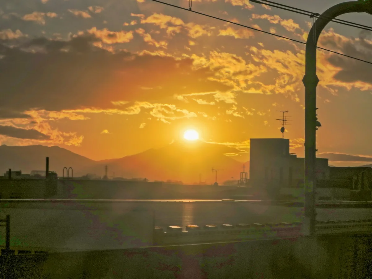 投稿写真：地元ダイヤモンド富士