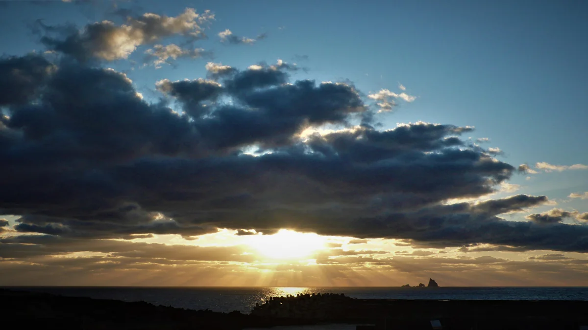 投稿写真：村民の日の夕陽