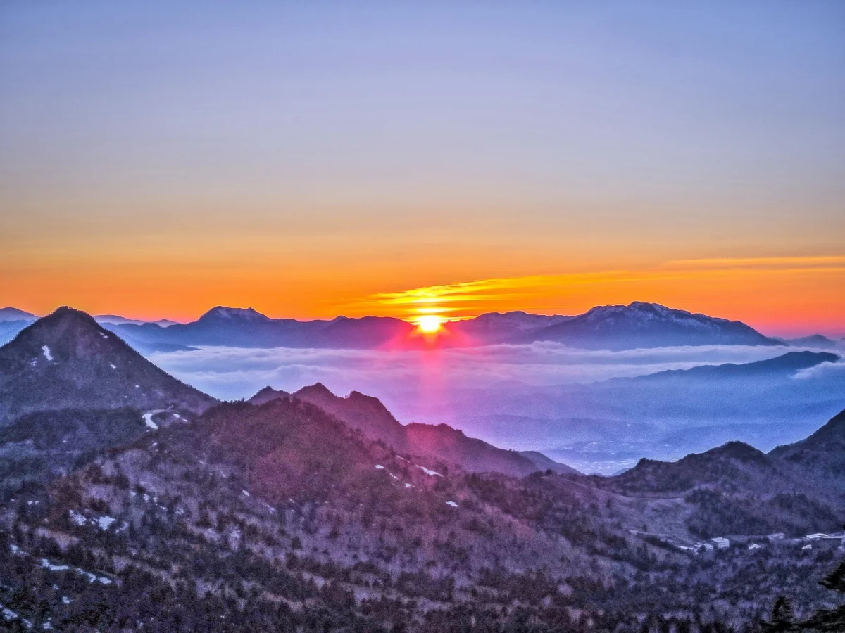 投稿写真：落日と雲海