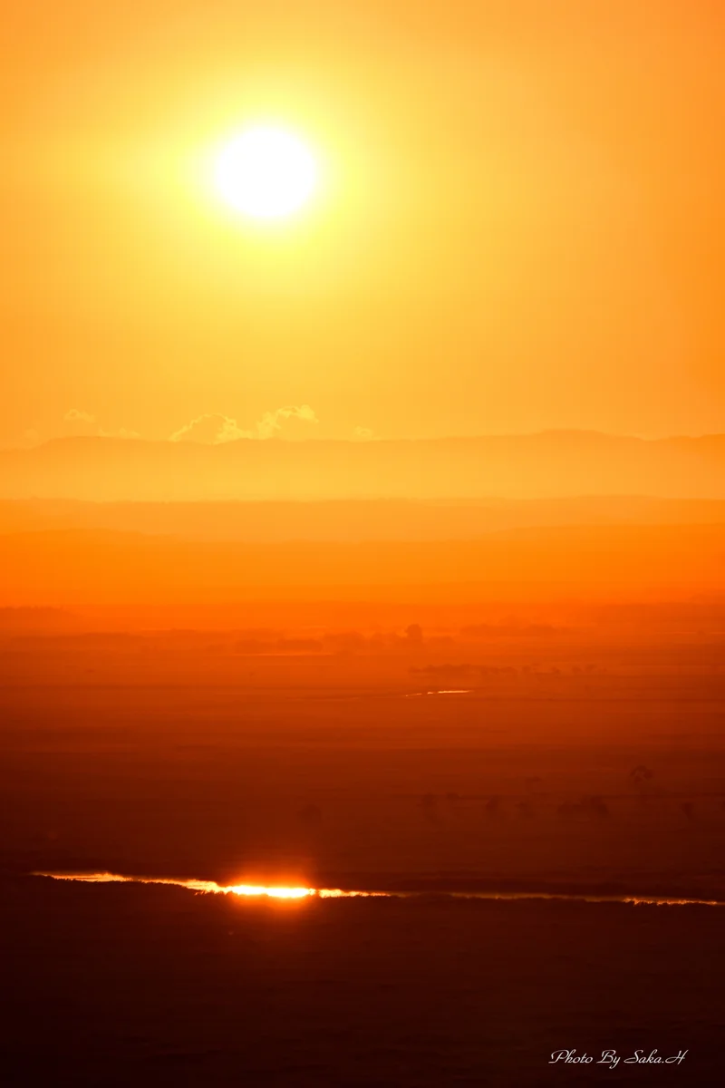投稿写真：釧路湿原の夕陽