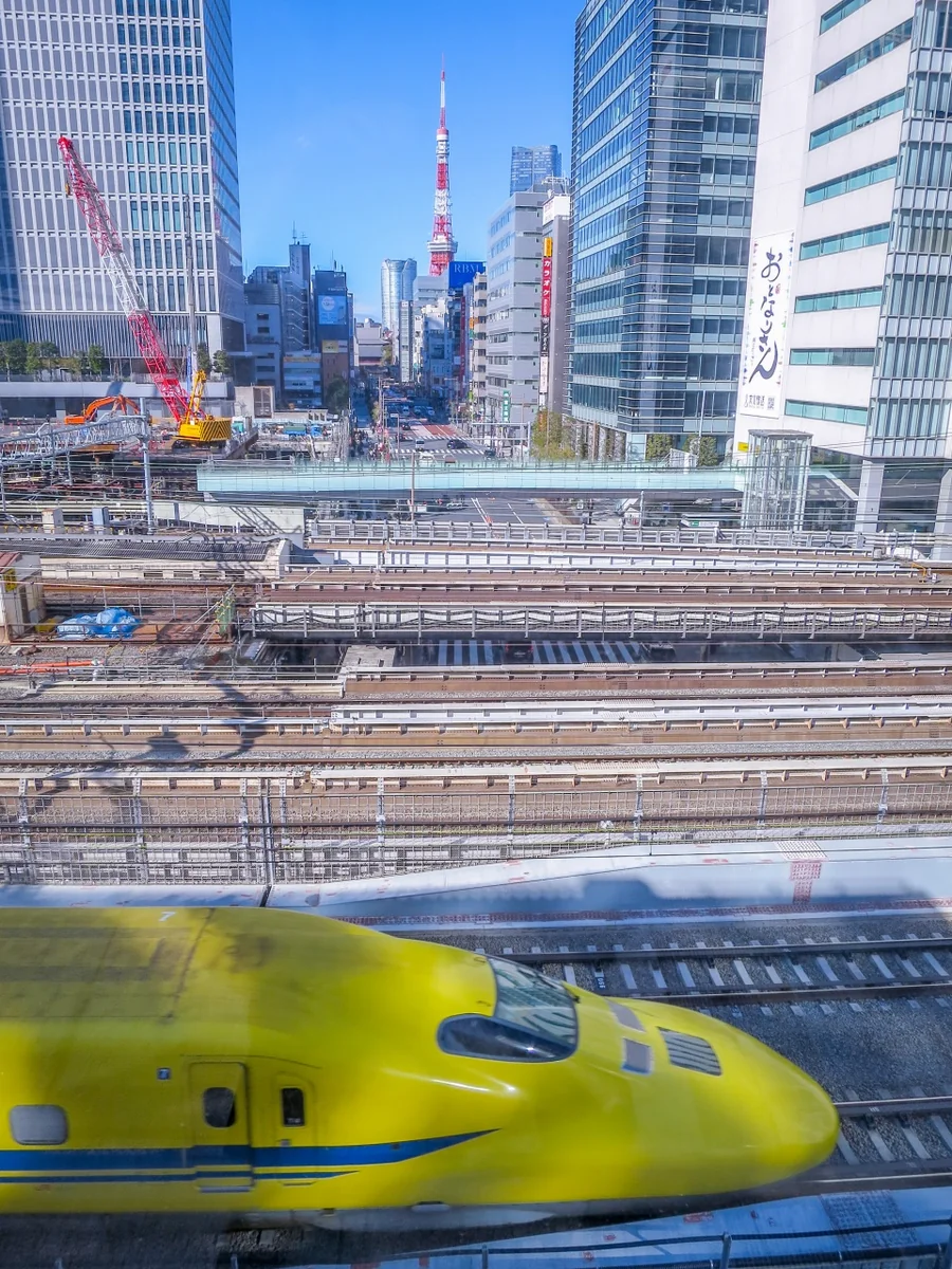 投稿写真：ドクターイエローと東京タワー