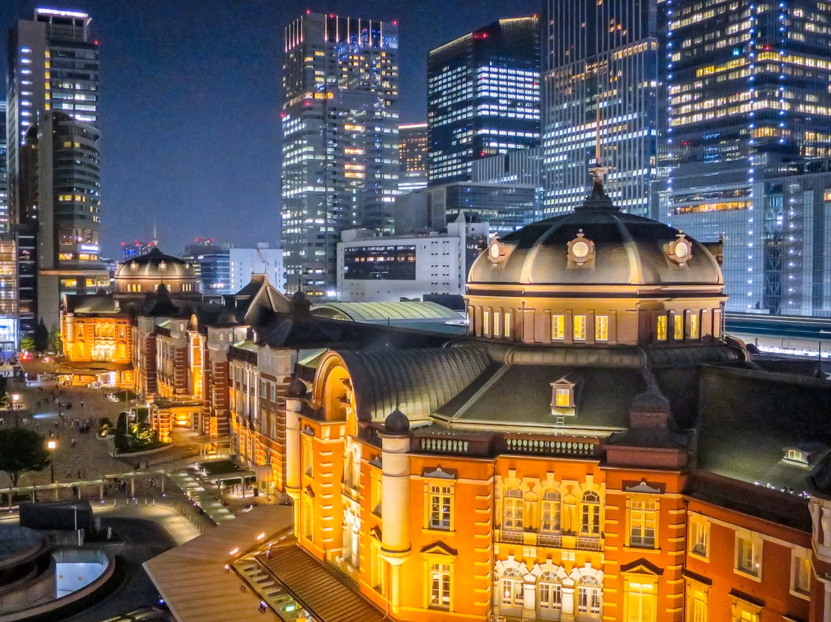 投稿写真：東京駅夜景~丸の内駅舎