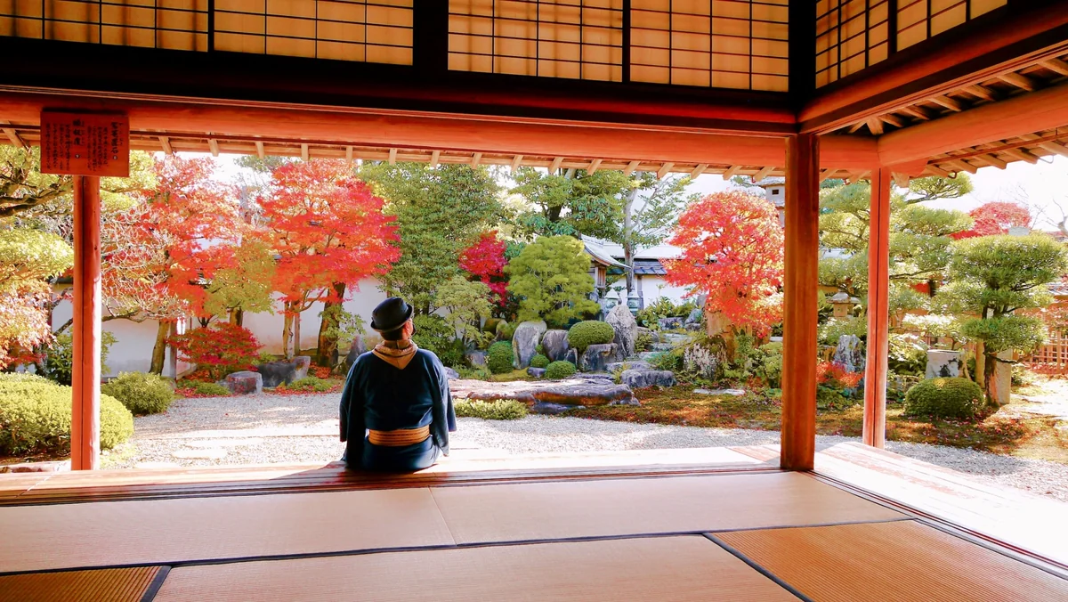 投稿写真：秋の庭園を眺める