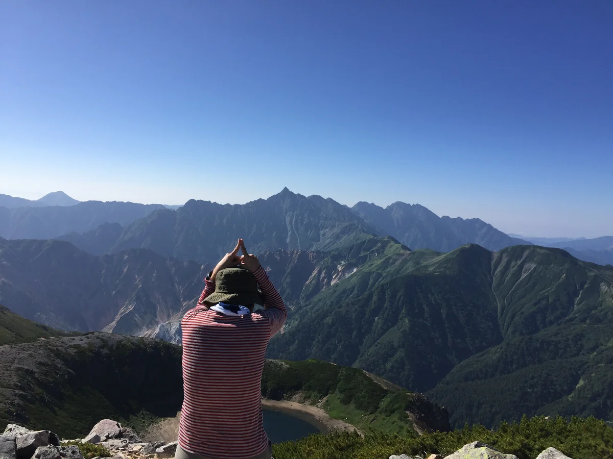 投稿写真：裏銀座からの槍ヶ岳