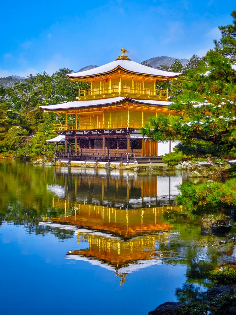 投稿写真：初雪の金閣寺