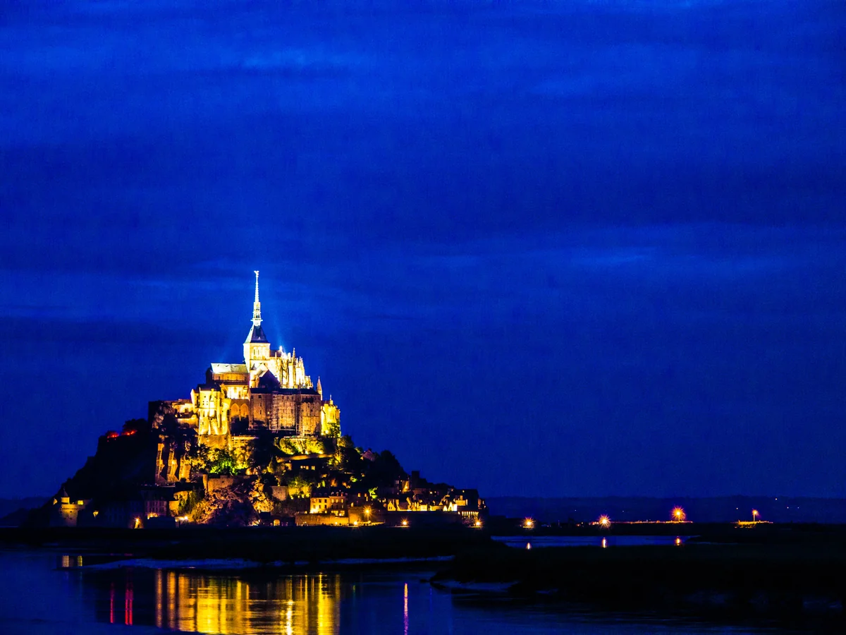 投稿写真：夜のモン・サン＝ミシェル