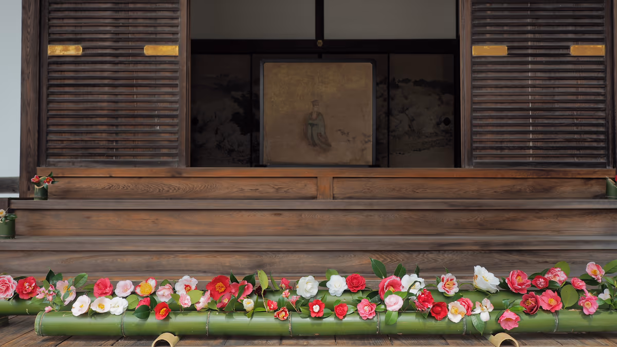 投稿写真：霊鑑寺　椿の玄関