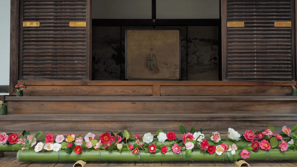 投稿写真：霊鑑寺　椿の玄関