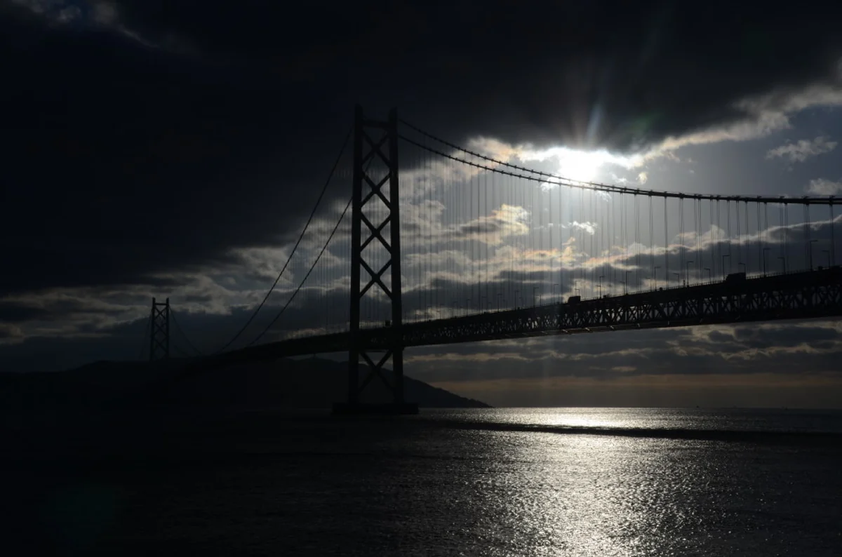 投稿写真：明石海峡大橋　暮色