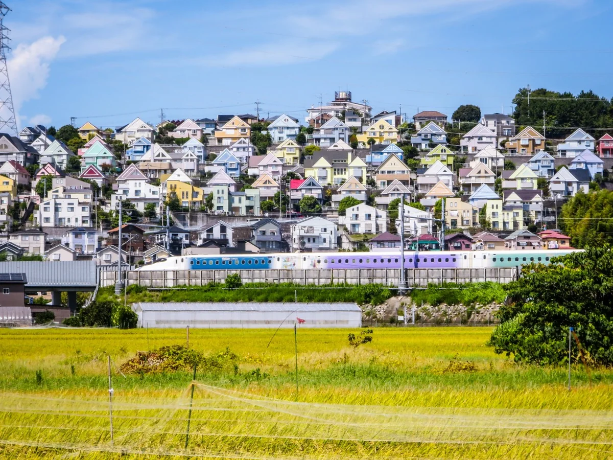 投稿写真：日向岡住宅とディズニー新幹線