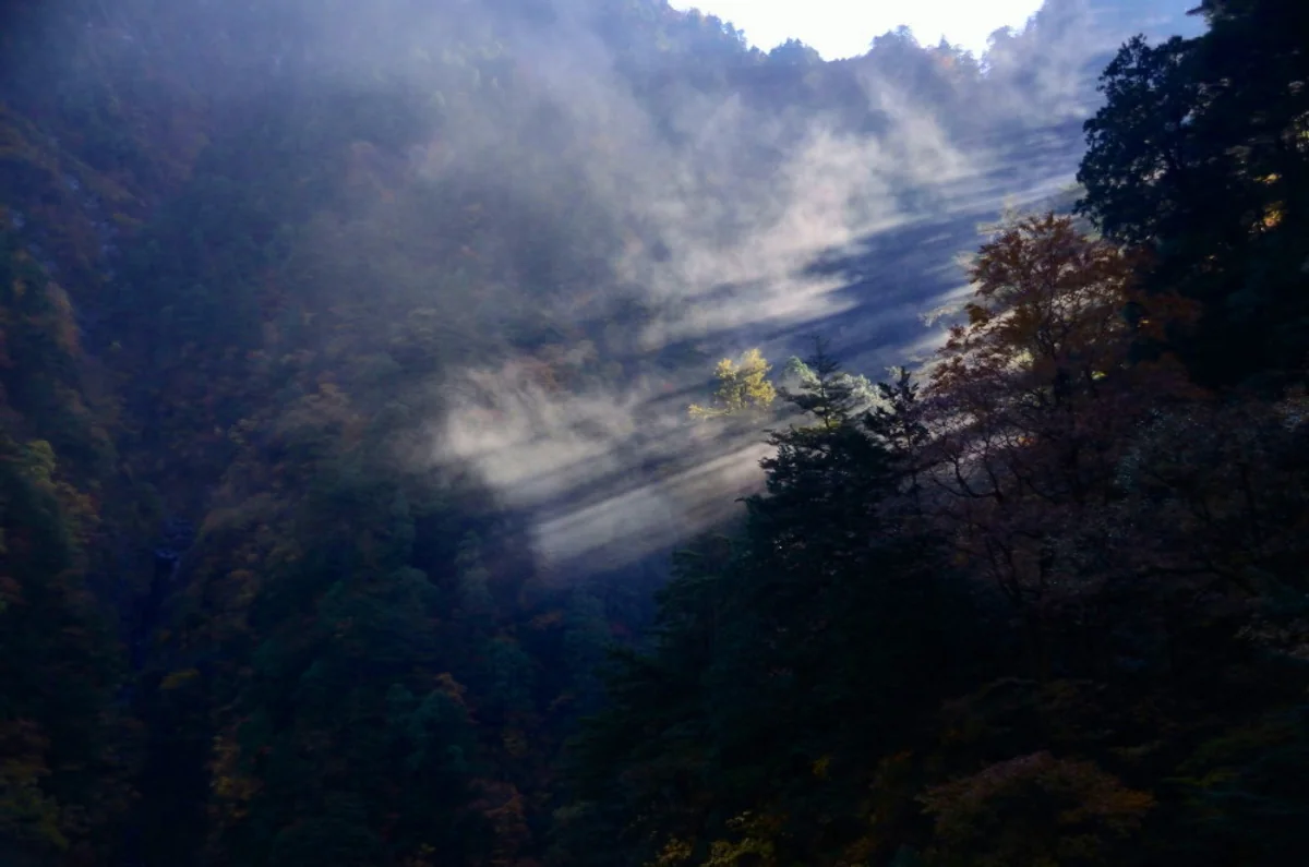 投稿写真：黒部渓谷　薄光線