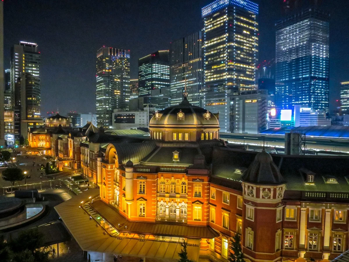 投稿写真：東京駅夜景~丸の内駅舎