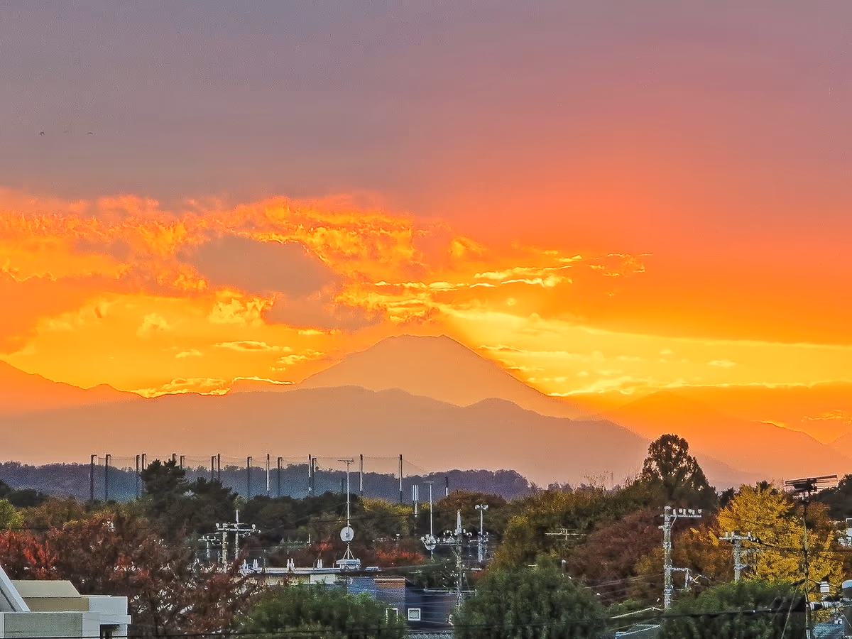 投稿写真：夕富士&影富士