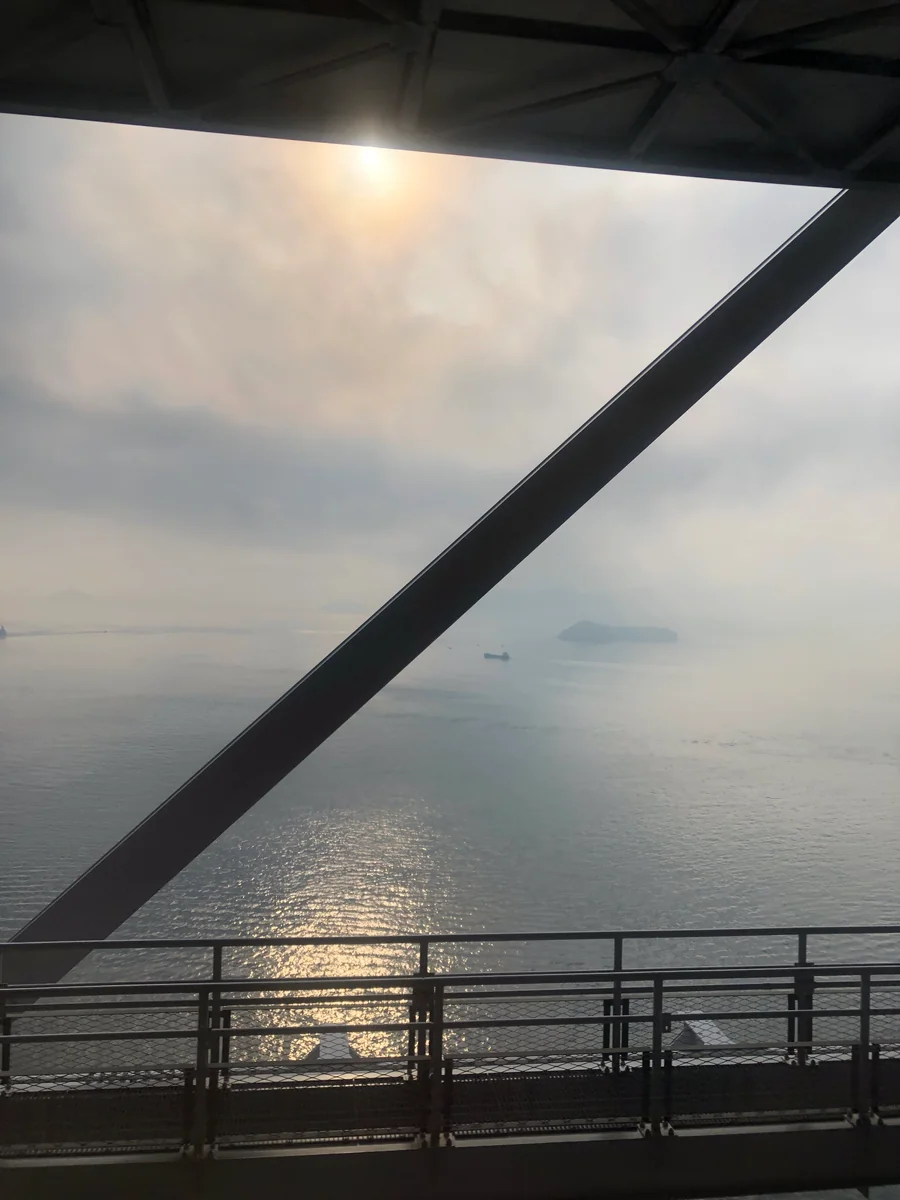 投稿写真：瀬戸大橋からの朝日