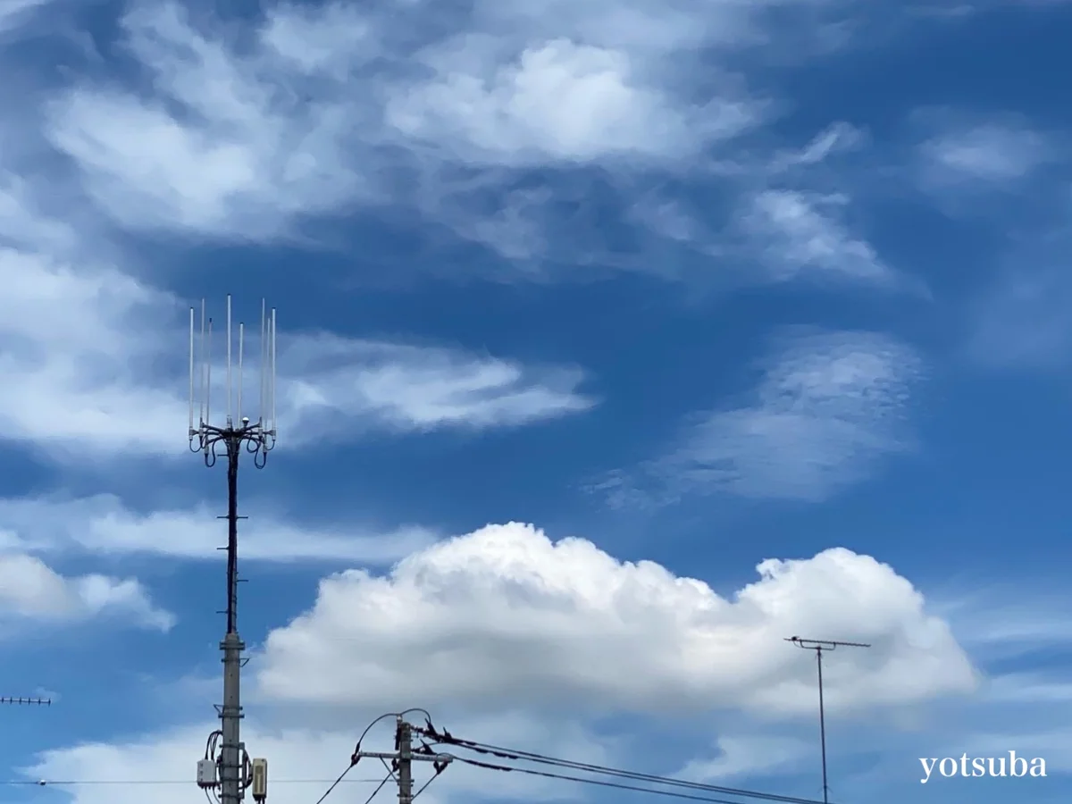 投稿写真：空とアンテナ