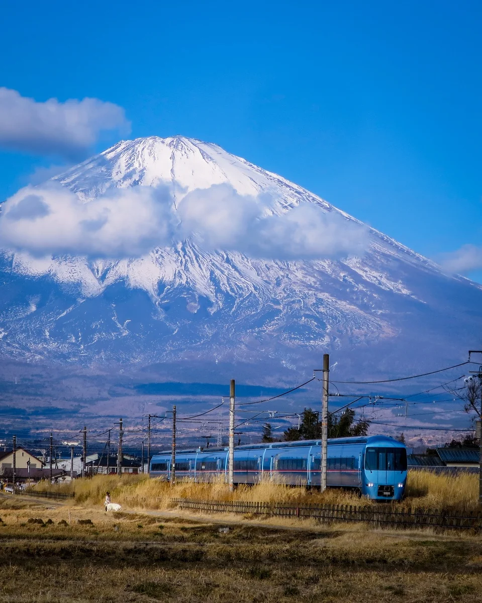 投稿写真：御殿場線特急ふじさんと富士山