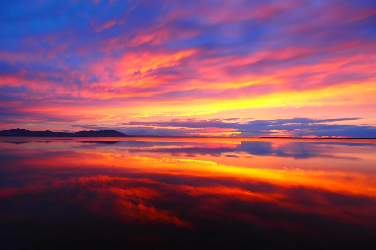 投稿写真：サロマ湖の夕焼け