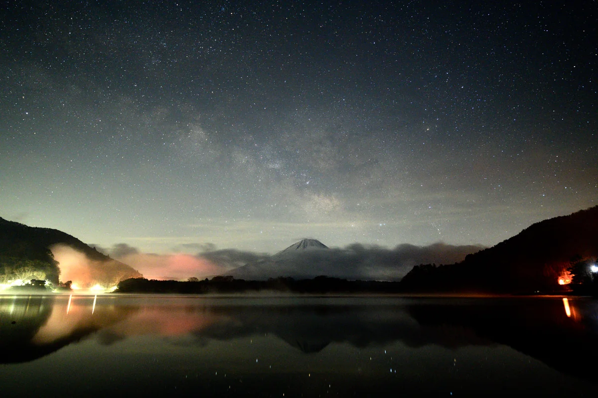 投稿写真：富士山と天の川