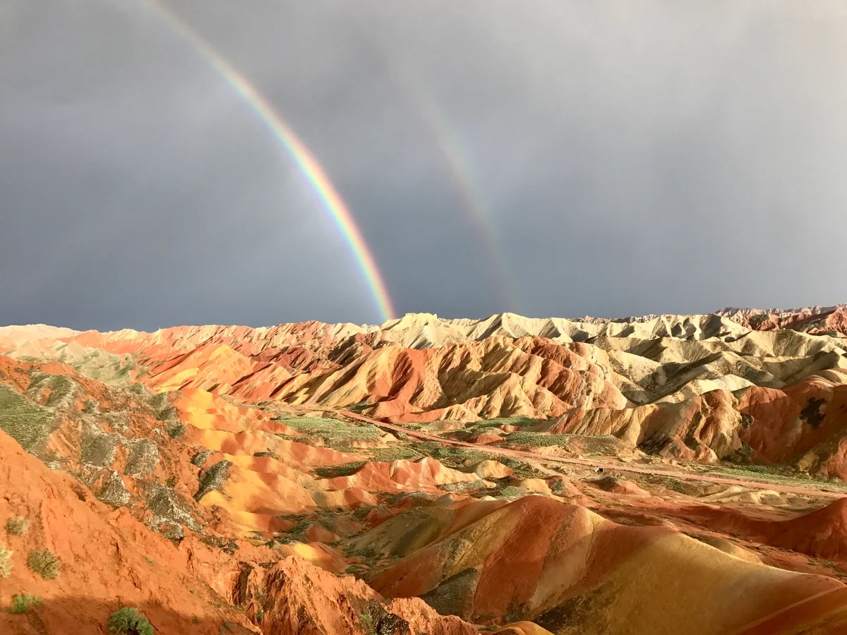 投稿写真：張液丹霞国家地質公園ー七彩丹霞
