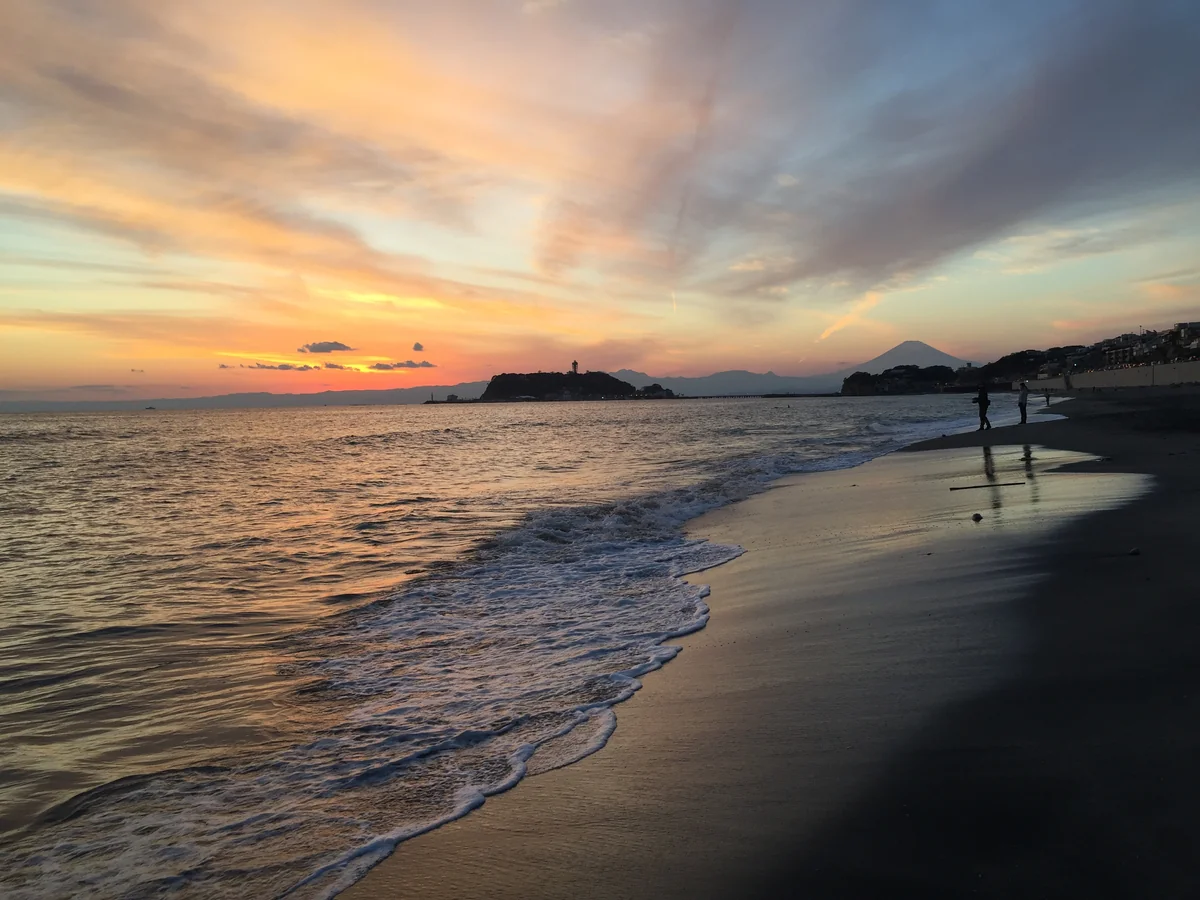 投稿写真：江ノ島と富士