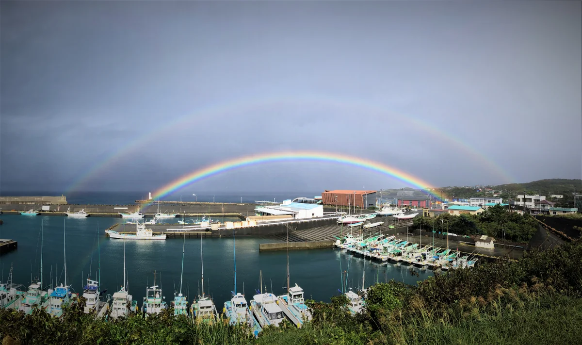 投稿写真：完璧なダブルレインボー