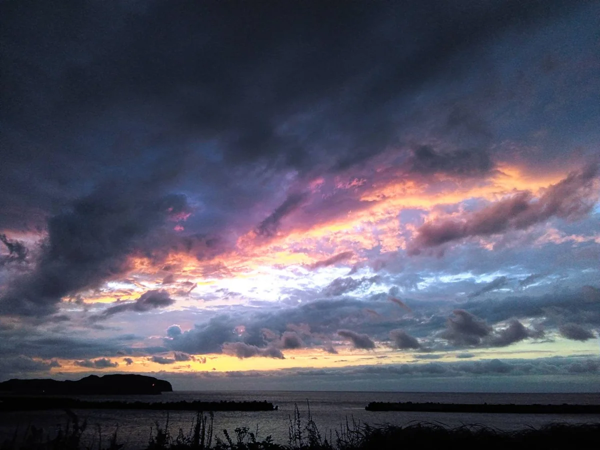 投稿写真：新島の夕日