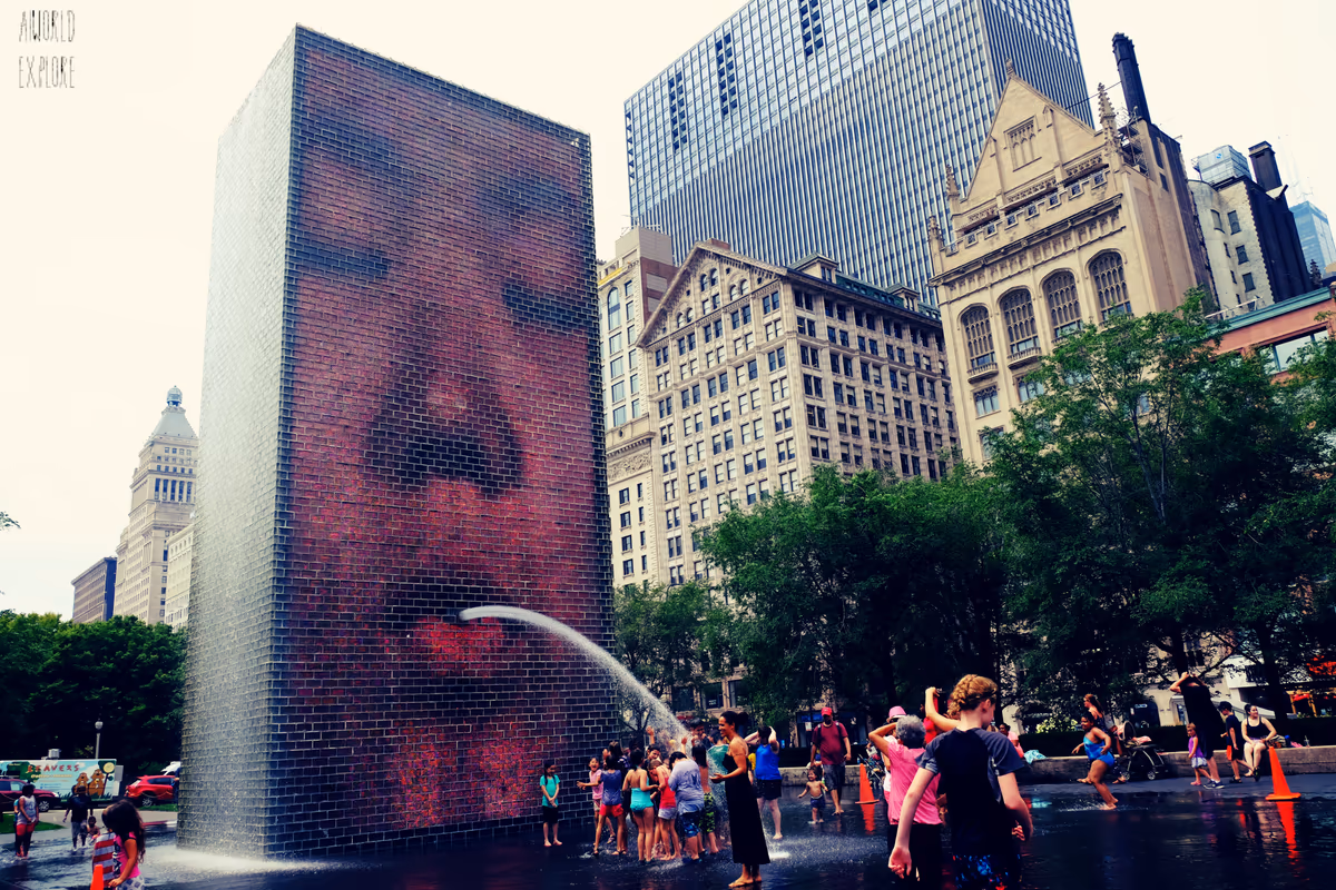 投稿写真：crown fountain