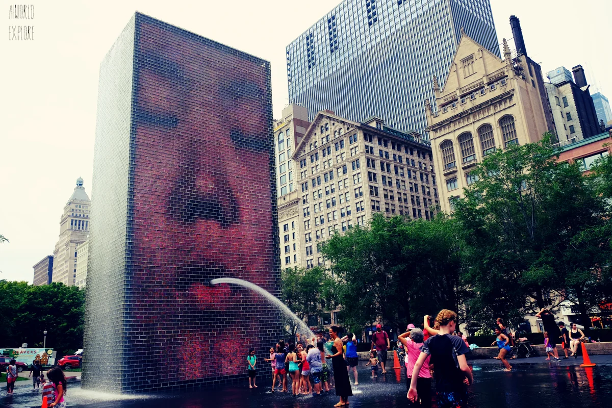 投稿写真：crown fountain
