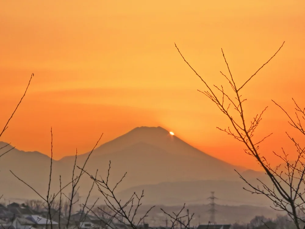 投稿写真：ダイヤモンド富士最後の輝き