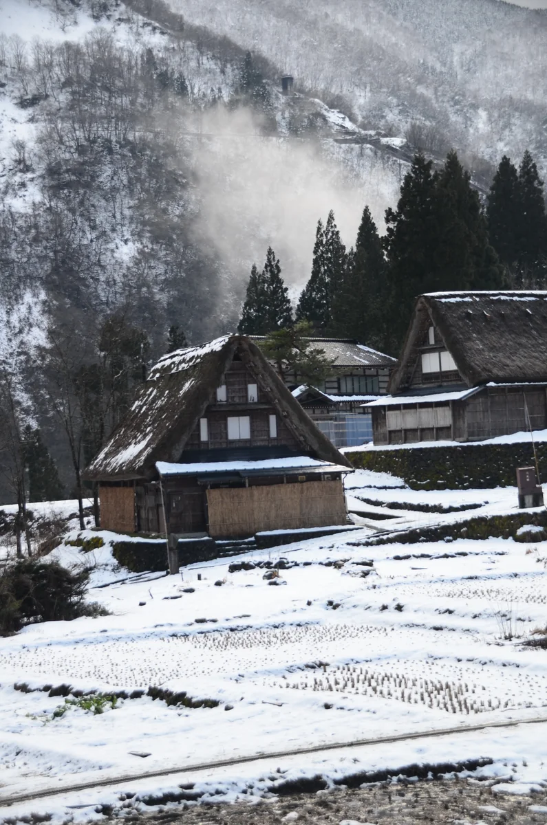 投稿写真：一月の相倉集落