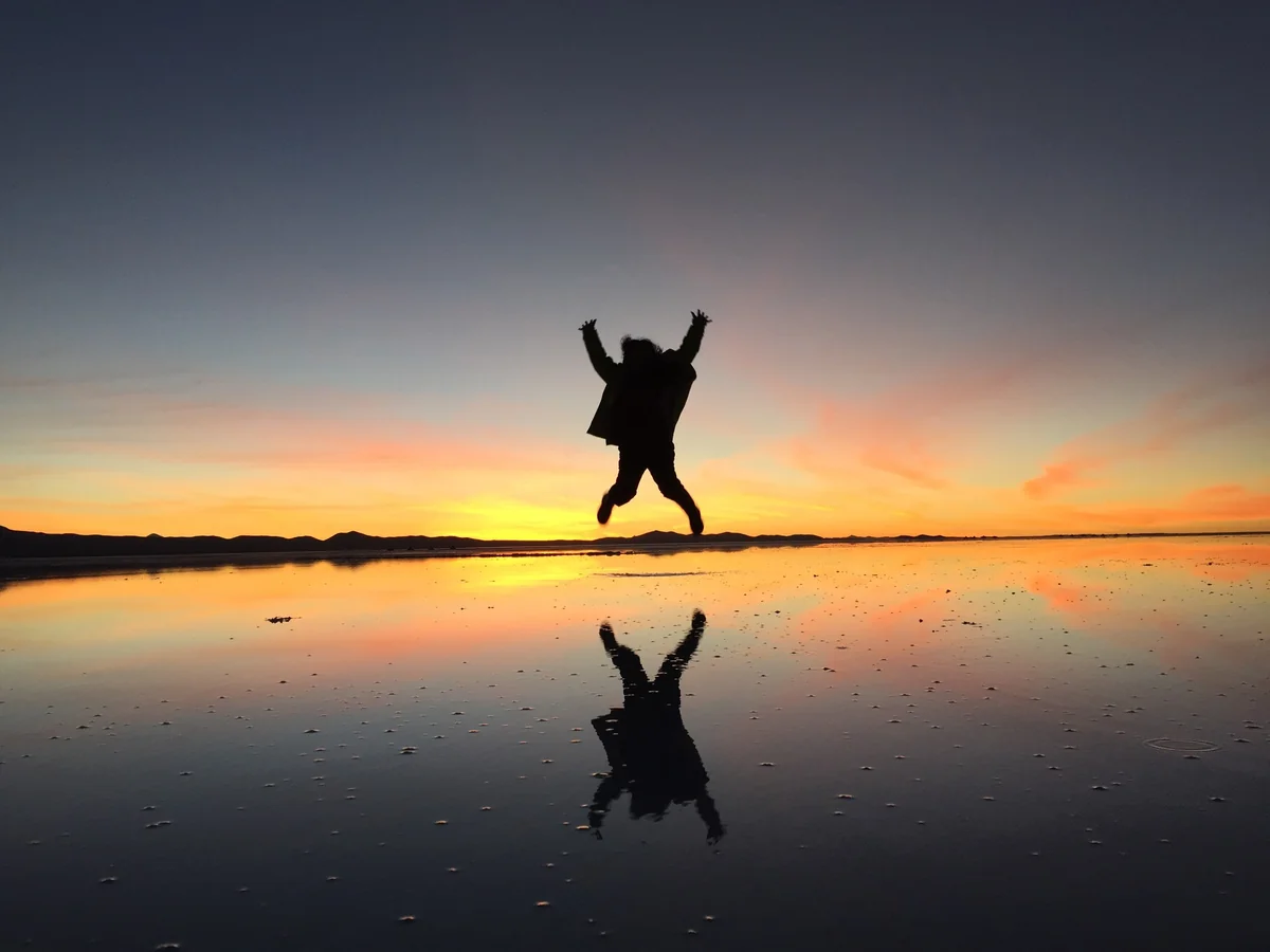 投稿写真：ウユニ塩湖でジャンプ！