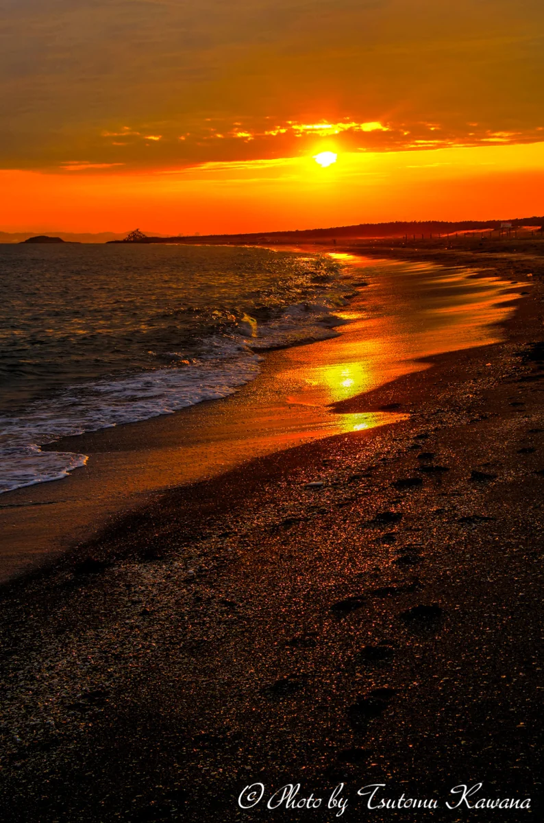 投稿写真：富津岬布引海岸黄昏の情景