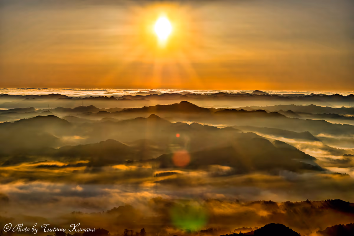 投稿写真：房総・鹿野山の里山雲海の朝