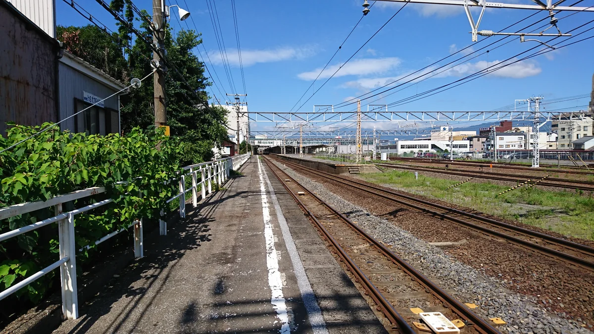 投稿写真：ホーム先端からみた大垣駅