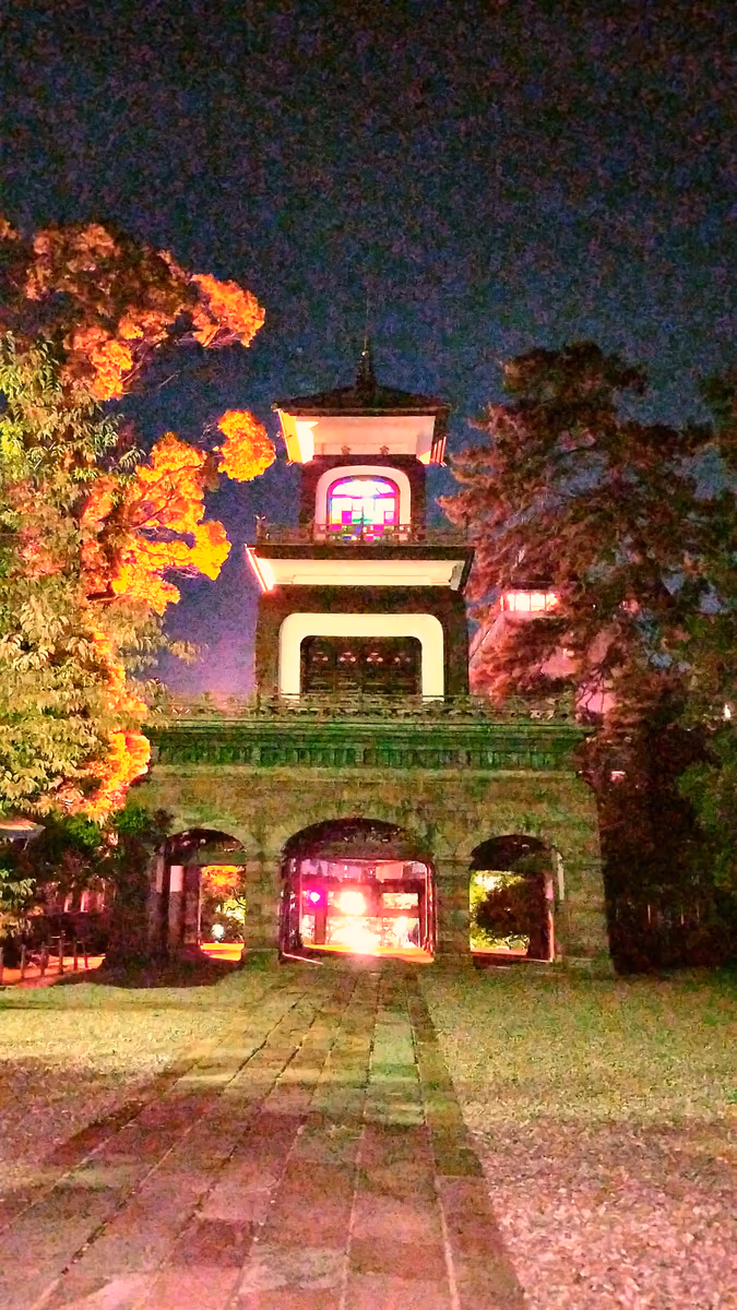 投稿写真：尾山神社の神門夜景